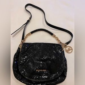 Michael Kors Black Snakeskin Bag